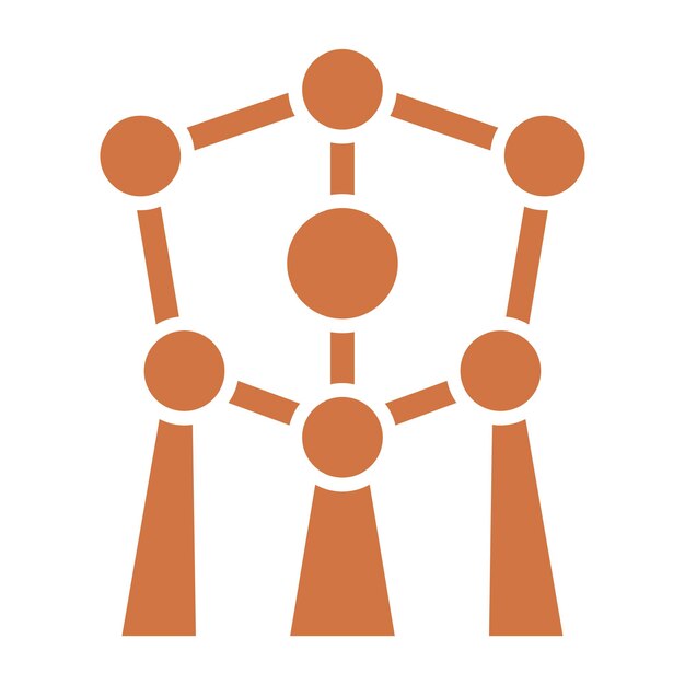 Vector Design Atomium Icon Style