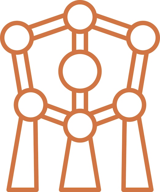 Vector Design Atomium Icon Style