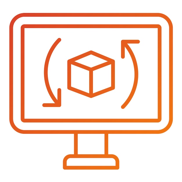 vector design augmented reality icon style