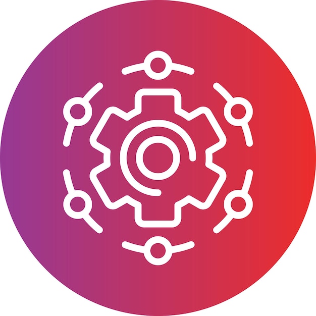Vector Design Automation Icon Style
