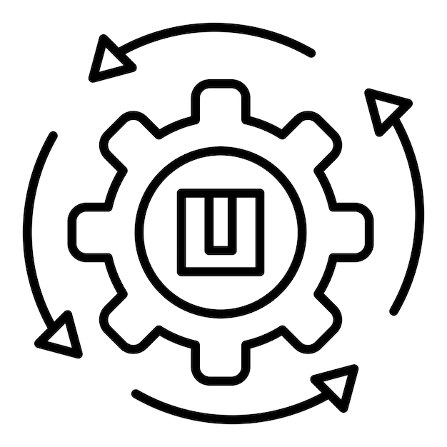 vector design automation icon style