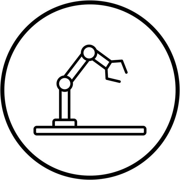 Vector Design Autonomous Robotics Icon Style