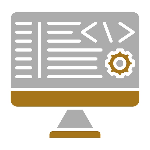 Vector Design Back End Development Icon Style