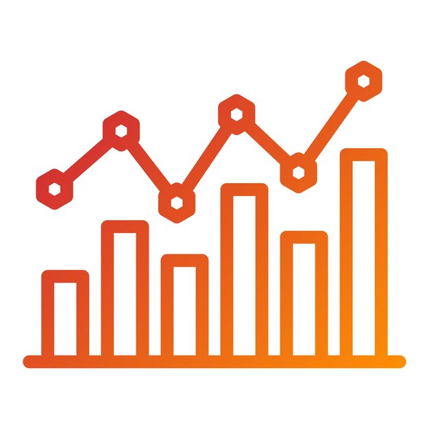 Vector Design Bar Chart Icon Style