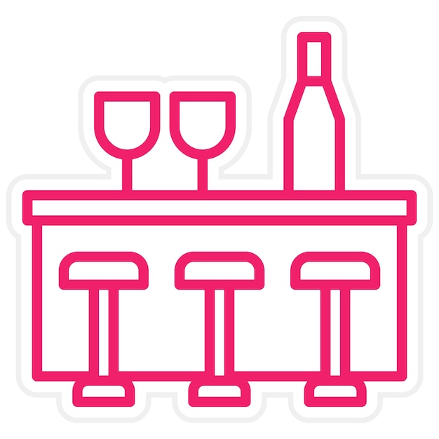 vector design bar counter icon style