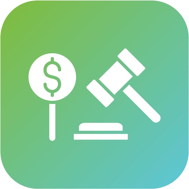 Vector Design Bid Icon Style