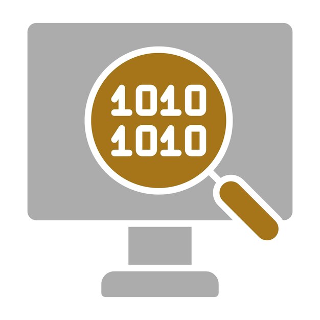 Vector Design Binary Icon Style