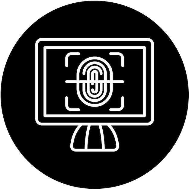 Vector Design Biometrics Icon Style