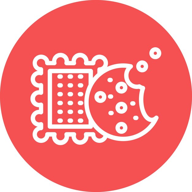 Vector Design Biscuit Icon Style