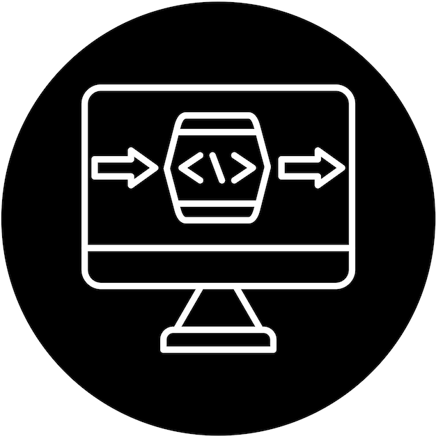Vector Design Black Box Icon Style