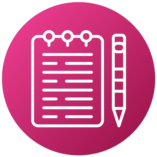 Vector Design Block Note Icon Style