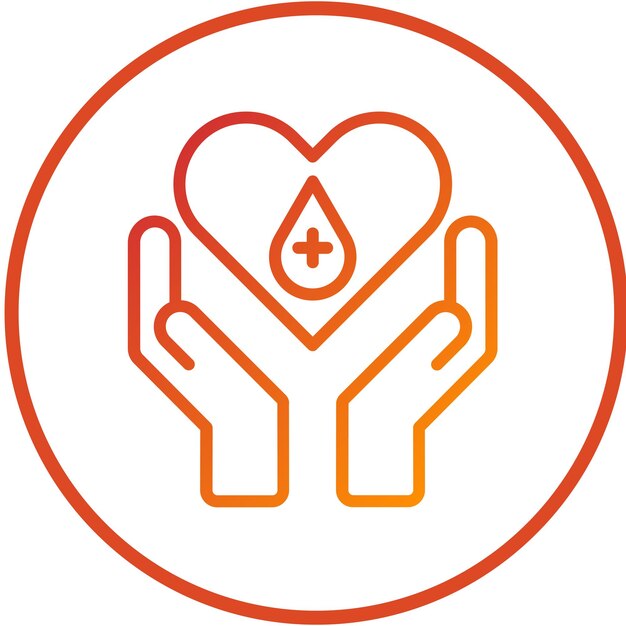 Vector Design Blood Donor Icon Style