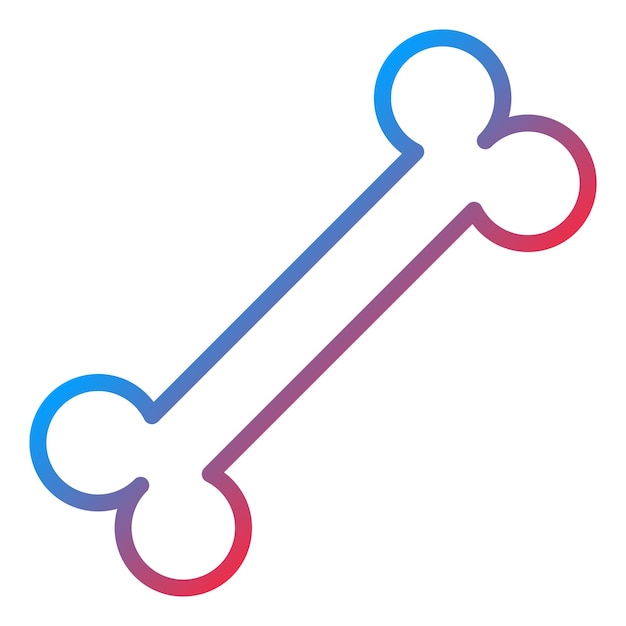 Vector Design Bone Icon Style