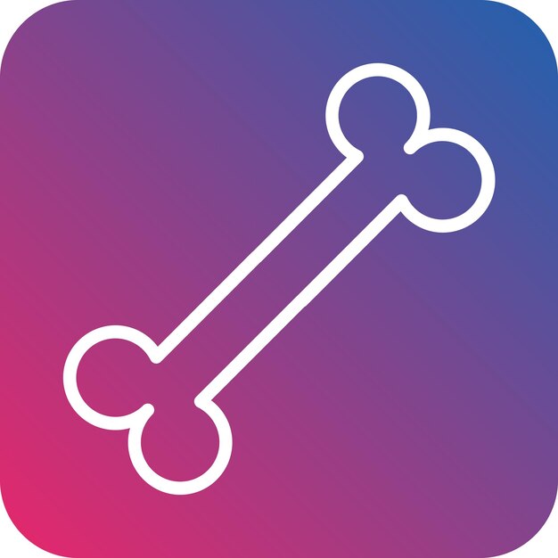 Vector Design Bone Icon Style