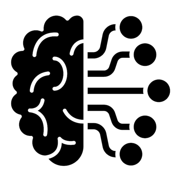 vector design brain icon style