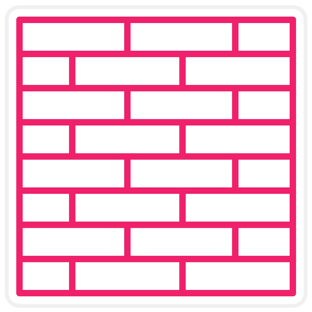 Vector Design Brickwall Icon Style
