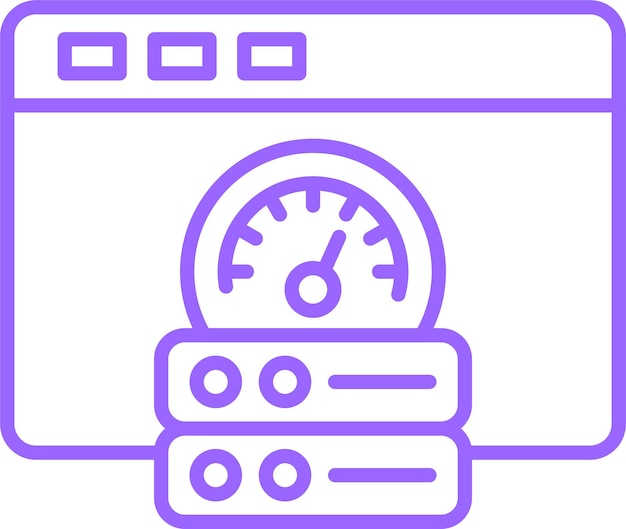 Vector Design Browser Cache Icon Style