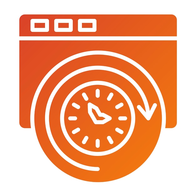 Vector Design Browsing History Icon Style