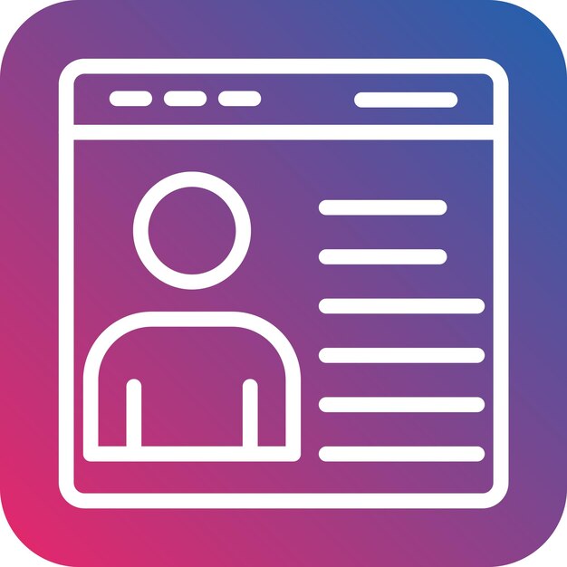 Vector Design Buyer Persona Icon Style