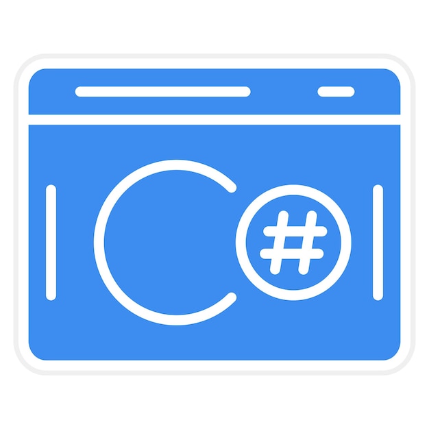 Vector Design C Sharp Icon Style