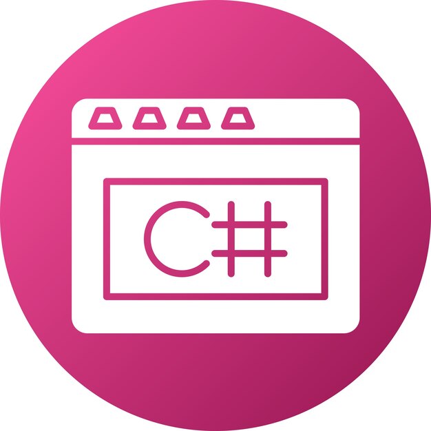 Vector Design C Sharp Icon Style