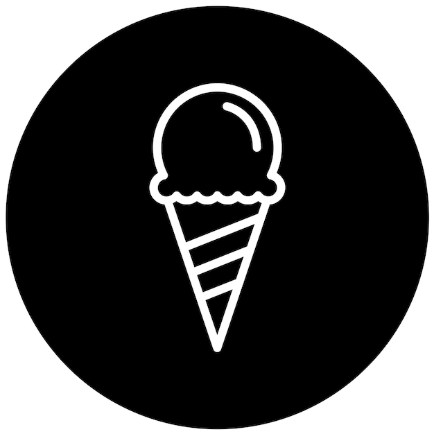 Vector Design Cake Cone Icon Style