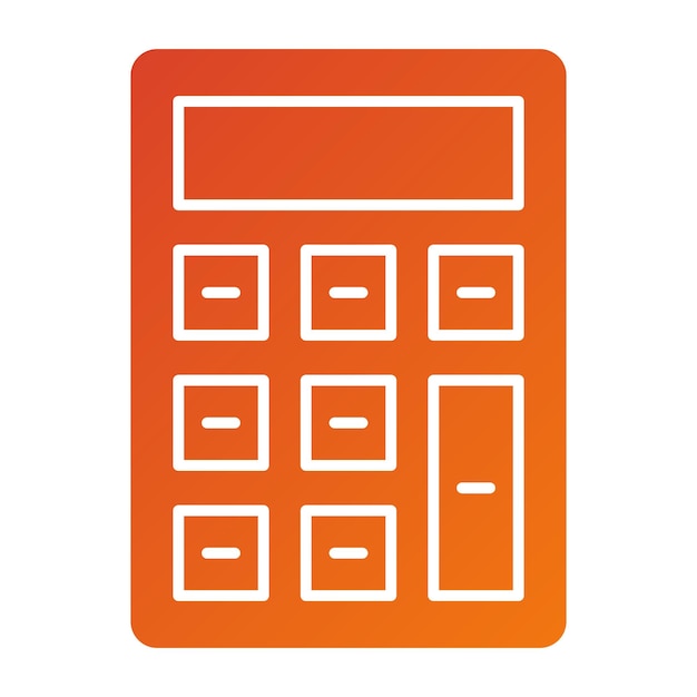 Vector Design Calculator Icon Style