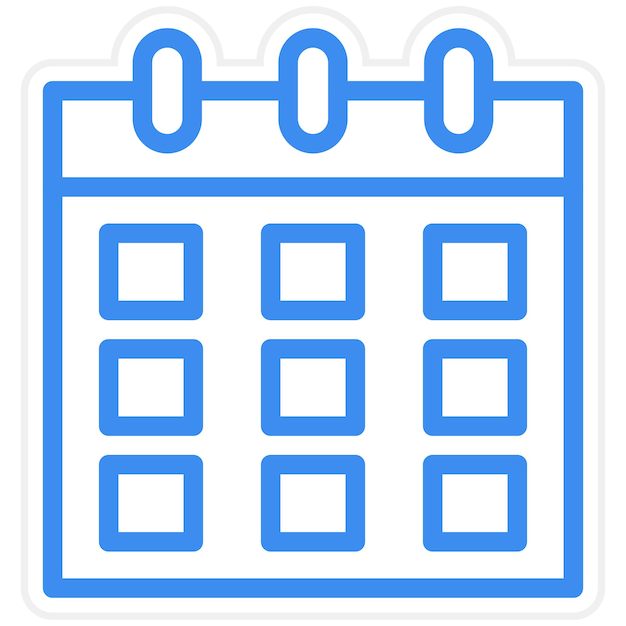 Vector Design Calender Icon Style