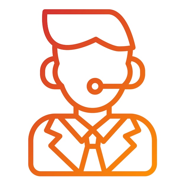 Vector Design Call Handler Icon Style