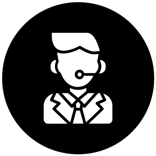 Vector Design Call Handler Icon Style