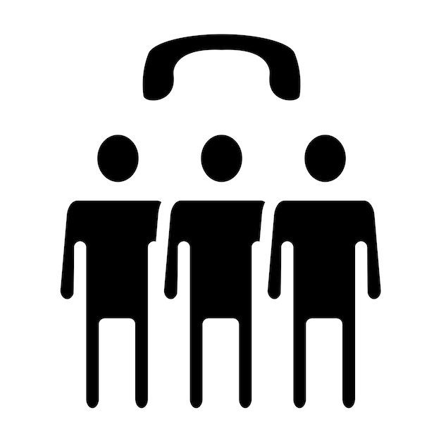 Vector Design Call Queue Icon Style