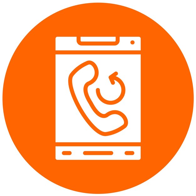 vector design callback icon style