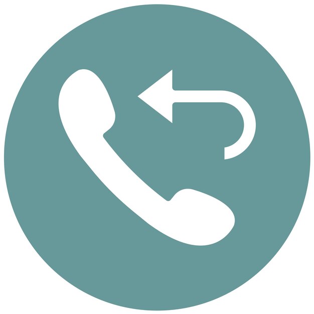 vector design callback service icon style
