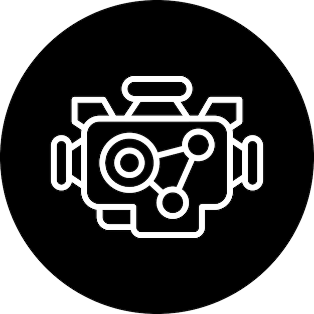Vector Design Car Engine Icon Style
