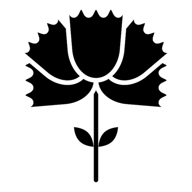 Vector Design Carnation Icon Style