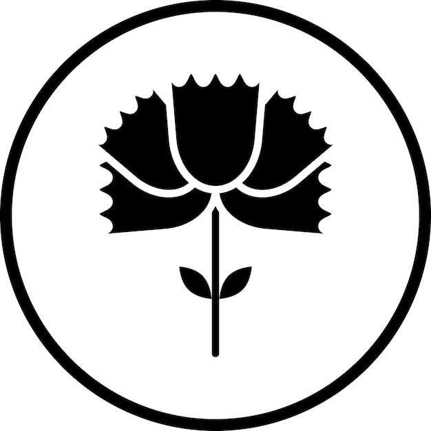 Vector Design Carnation Icon Style