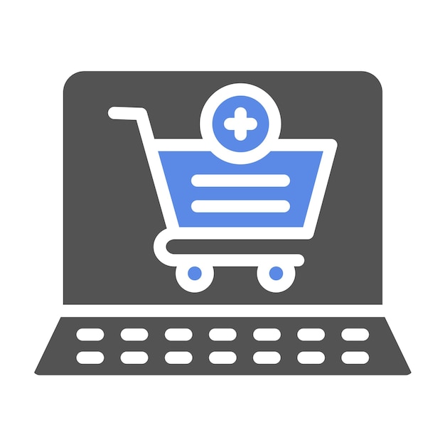 vector design cart add item icon style