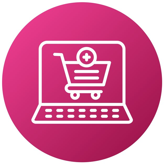 vector design cart add item icon style