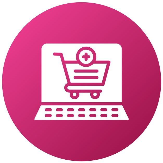 vector design cart add item icon style