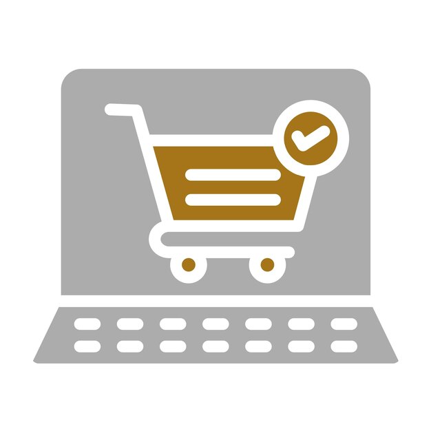 Vector Design Cart Checkmark Icon Style