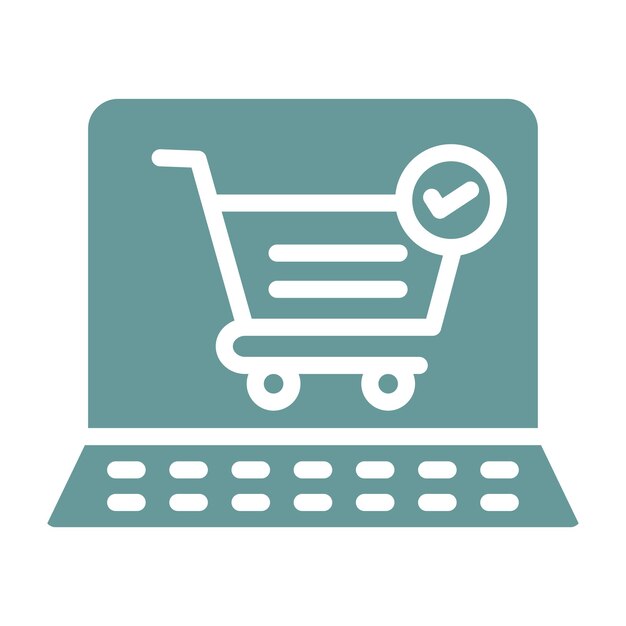 Vector Design Cart Checkmark Icon Style