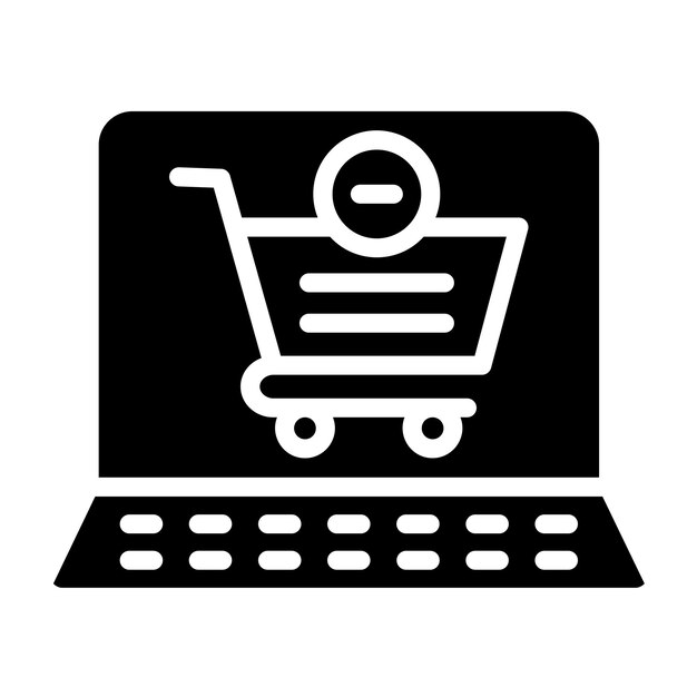 Vector Design Cart Remove Item Icon Style