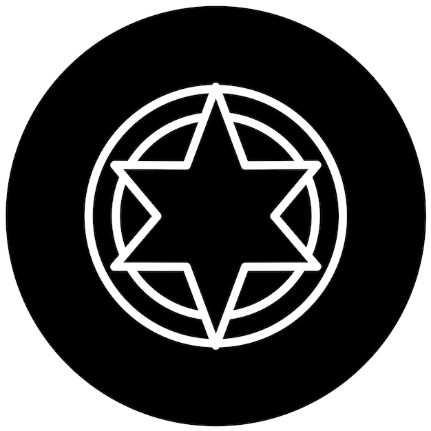 Vector Design Celestial Map Icon Style