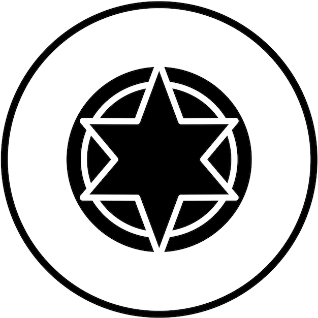 Vector Design Celestial Map Icon Style