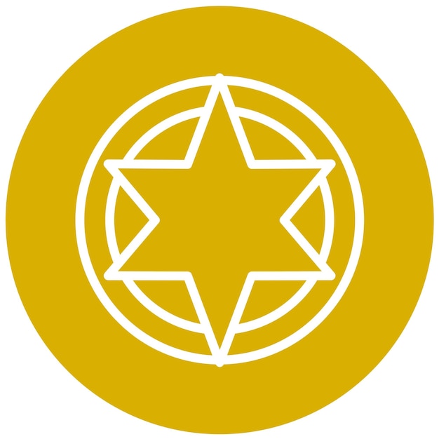 Vector Design Celestial Map Icon Style