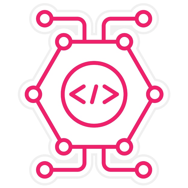 vector design cell reprogramming icon style