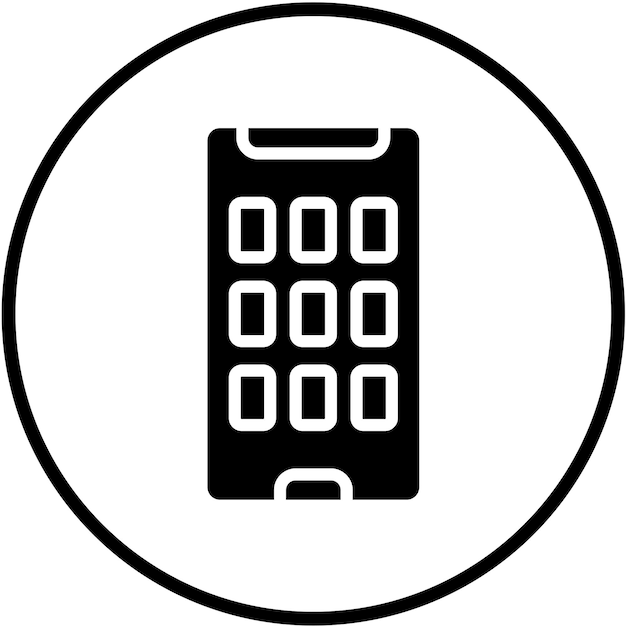 Vector Design Cellular Phone Icon Style