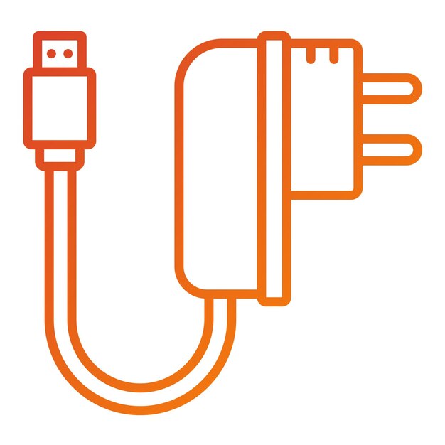 Vector Design Charger Icon Style