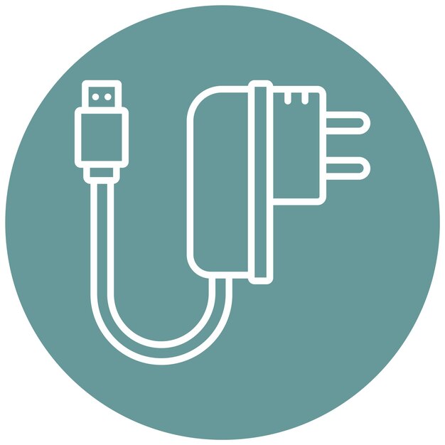 Vector Design Charger Icon Style