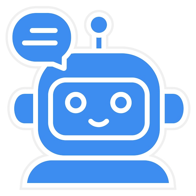 Vector Design Chatbot Icon Style